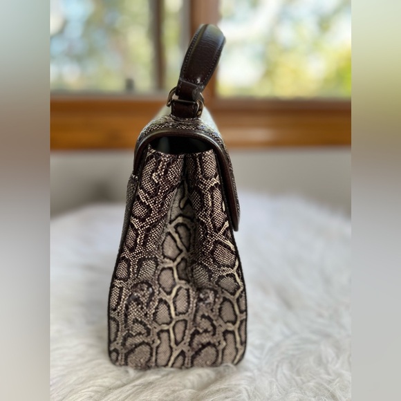 Brahmin Rene Caswell Embossed Leather Satchel NWOT 💼 - Picture 6 of 8